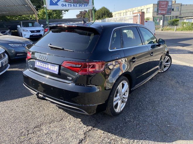 Audi A3 Sportback 2.0 TDI 150 S Line S tronic 6 Noir de 2015