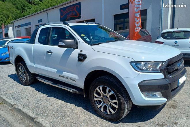 Ford Ranger wildtrack super cab 200cv 19500ht Blanc de 2017
