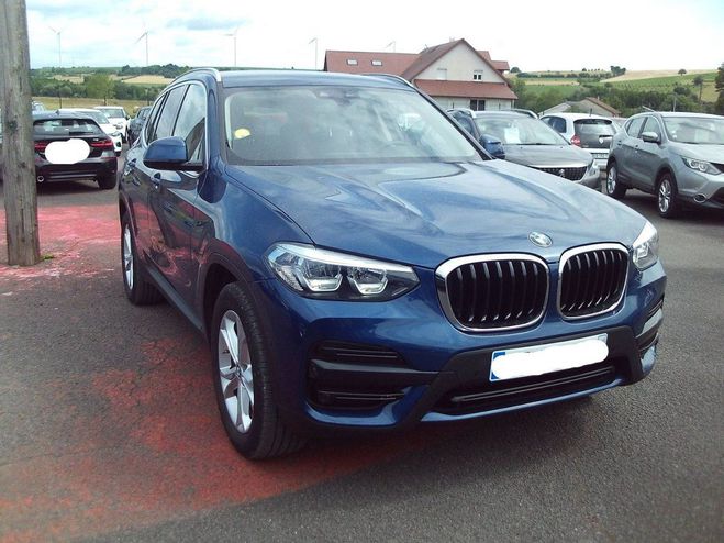 BMW X3 SDRIVE18D 2.0 150CH BUSINESS DESIGN BOIT Bleu Metal Fon de 2021