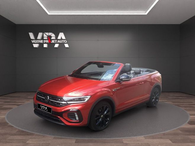 Volkswagen T Roc Cabriolet 1.5 TSI DSG R-Line 150 ch, GPS Rouge de 2022