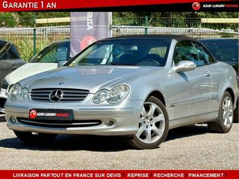  Voir détails -Mercedes Classe CLK II 200 K 1.8 ELEGANCE CABRIOLET BVA à Nice (06)