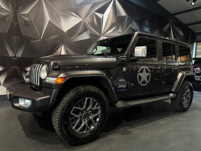 Jeep Wrangler UNLIMITED 2.0 T 380CH 4XE OVERLAND COMMA Gris F de 2022