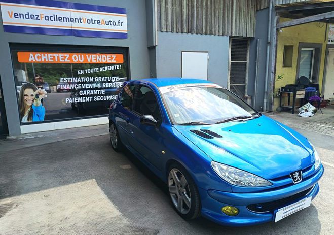 Peugeot 206 RC, 2L, 177 Ch Bleu Azur Verni de 2003