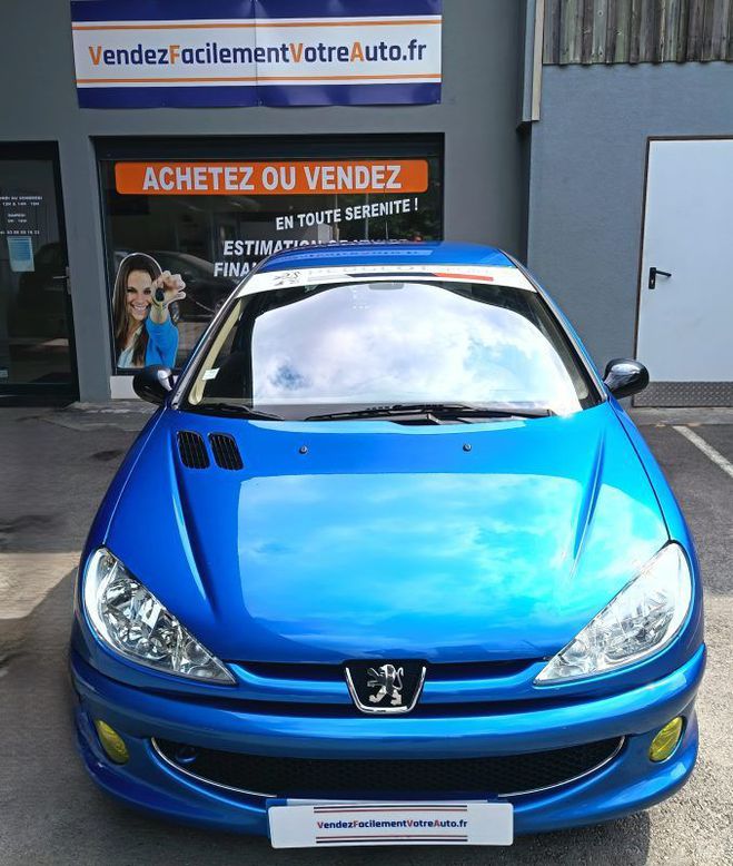 Peugeot 206 RC, 2L, 177 Ch Bleu Azur Verni de 2003
