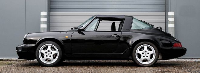 Porsche 911 964 Targa 4 with only 38.054 km 3600cc 6 Noir de 1992