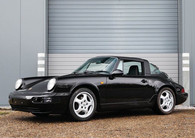 Porsche 911 964 Targa 4 with only 38.054 km 3600cc 6 Noir de 1992