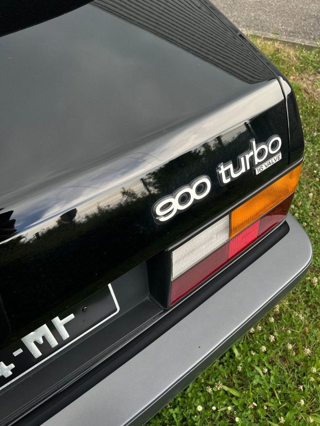 Saab 900 Cabriolet Noir de 1989