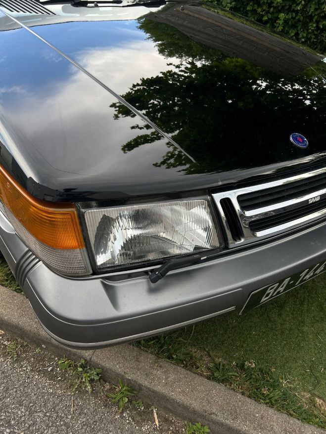 Saab 900 Cabriolet Noir de 1989