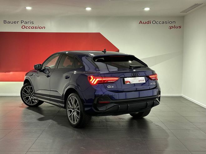 Audi Q3 Sportback 45 TFSIe 245 ch S tronic 6 S l BLEU de 2021
