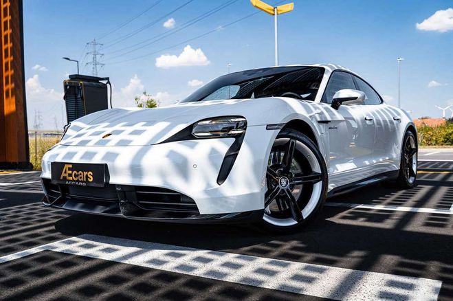 Porsche Taycan TURBO 93kWh BOSE SPORT CHRONO BELGIAN CA Blanc de 