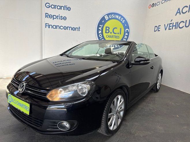 Volkswagen Golf VI CABRIOLET 1.2 TSI 105CH BLUEMOTION TE Noir de 2012