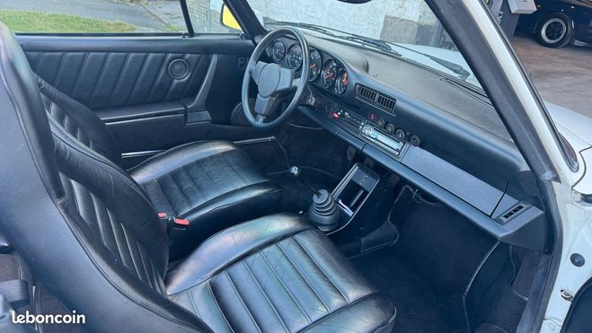 Porsche 911 SC 3.0 Cabriolet 2eme main Blanc de 1983