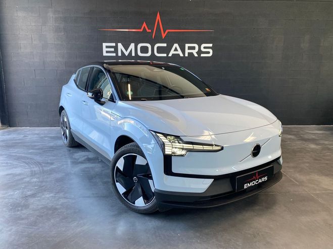 Cliquer pour voir la photo suivante Volvo EX30 SINGLE EXTENDED RANGE 272 CH 1EDT PLUS 6 Bleu Clair Laqué de 2024