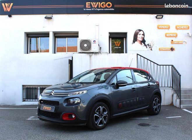 Citroen C3 1.2 PURETECH 110 SHINE Gris de 2017