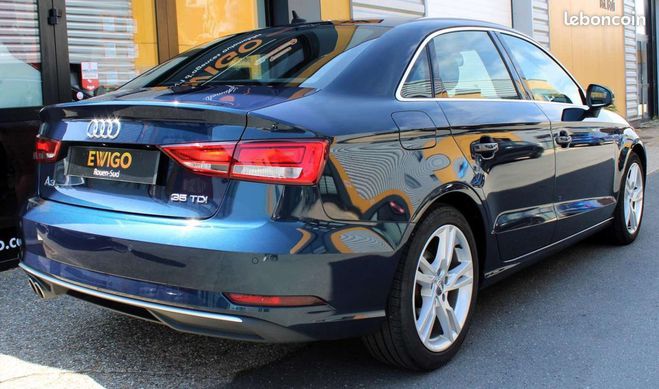 Audi A3 BERLINE 2.0 TDI 150 ch SPORT S-TRONIC    Bleu de 2019