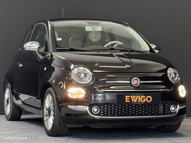Fiat 500 PHASE 3 1.2L MPi 70CH BVA LOUNGE Noir de 2017
