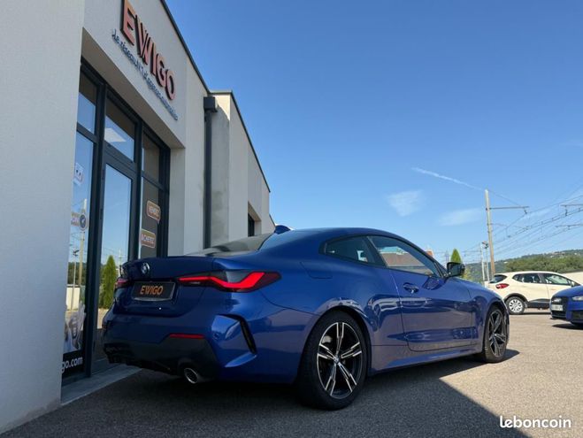 BMW Serie 4 COUPE 2.0 420 D 190 MHEV PRO M-SPORT BVA Bleu de 2021