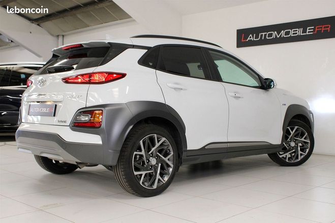 Hyundai Kona 1.6 GDI HYBRID 141CH INTUITIVE DCT-6 EUR Blanc de 2019