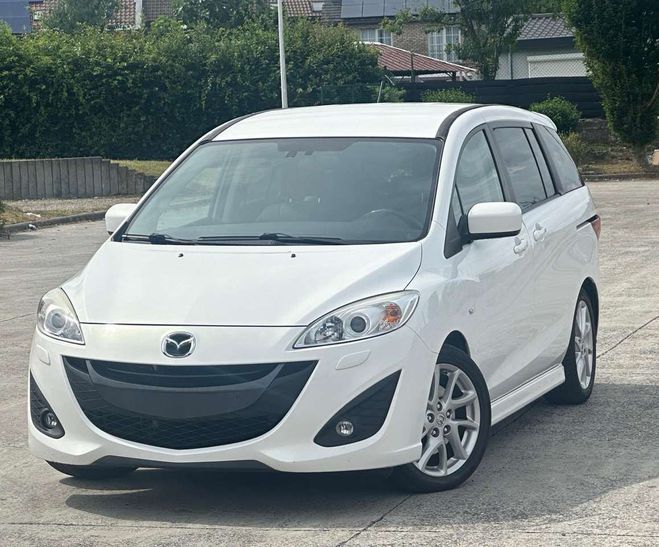 Mazda 5 1.6 CDVi 2011 163Km Cuir Gps Airco Euro  Blanc Mtallis de 