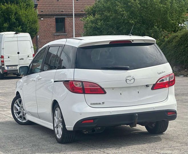 Mazda 5 1.6 CDVi 2011 163Km Cuir Gps Airco Euro  Blanc Mtallis de 