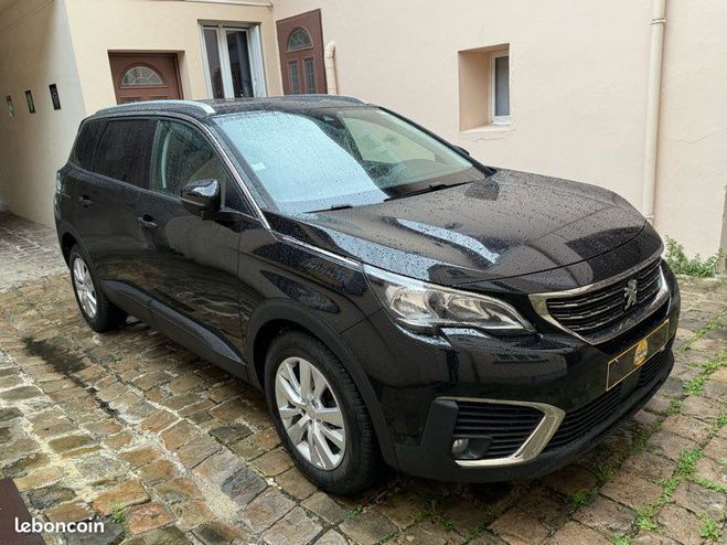 Peugeot 5008 1.6L HDI 120cv 7place suv bote auto Noir de 2018