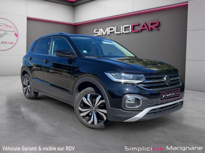Volkswagen T Cross 1.0 TSI 110 Start/Stop DSG7 Carat-CAMERA Noir de 2022