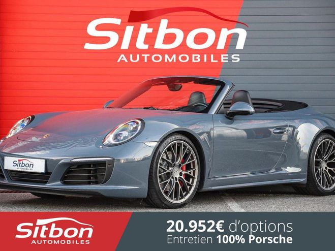 Porsche 911 991 Phase 2 Carrera 4S Cabriolet 3.0 420 Bleu Graphite de 2016