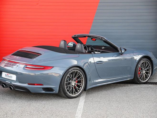 Porsche 911 991 Phase 2 Carrera 4S Cabriolet 3.0 420 Bleu Graphite de 2016