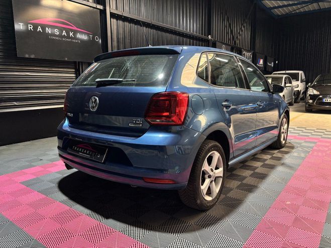 Volkswagen Polo 1.4 tdi 90 bmt confortline BLEU de 2016
