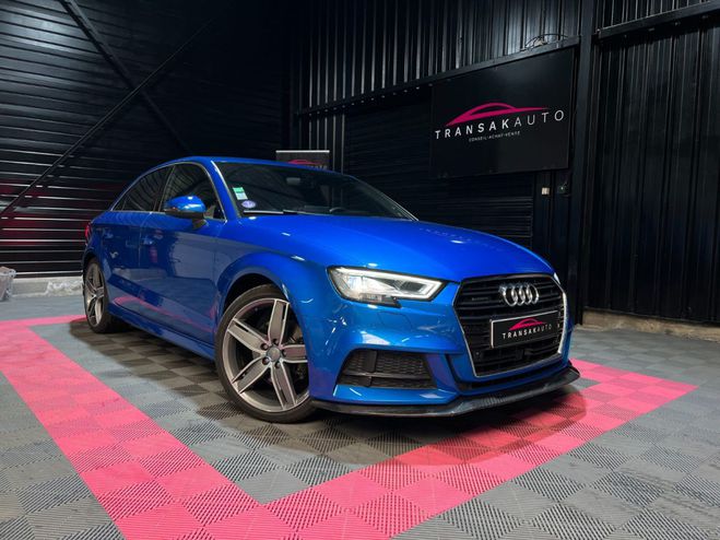 Audi A3 berline 2.0 tfsi 190 s tronic 7 quattro  BLEU de 2017