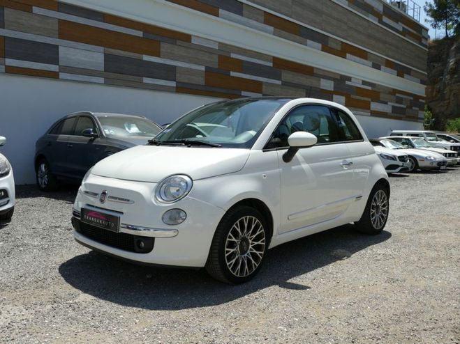 Fiat 500 1.2 69 Ch LOUNGE BVM5 TOIT PANORAMIQUE Blanc de 2015