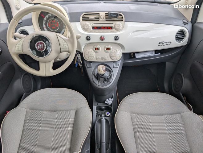Fiat 500 1.2 70 Lounge Blanc de 2015