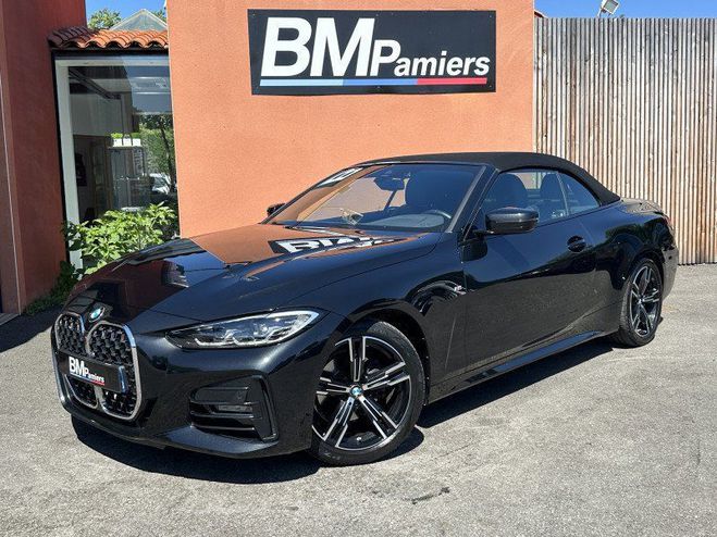 BMW Serie 4 CABRIOLET (G23) 420DA 190CH M SPORT Noir de 2022