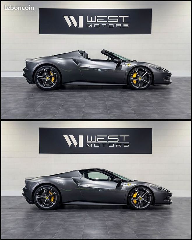 Ferrari 296 GTB GTS V6 3.0 830 ? 1Main Franaise Carbon Gris de 2023