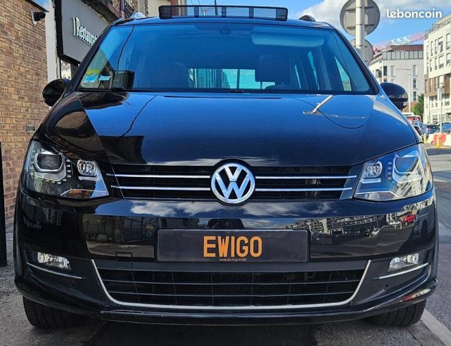 Volkswagen Sharan 2.0 TDI 140 BLUEMOTION CARAT DSG TOIT OU Noir de 2015