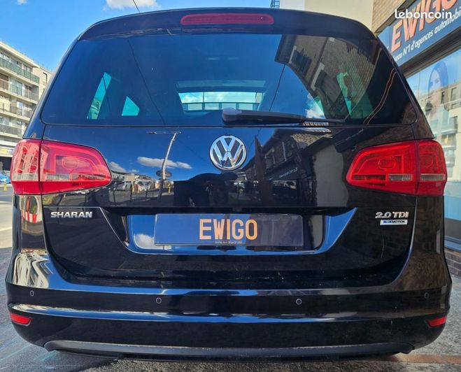 Volkswagen Sharan 2.0 TDI 140 BLUEMOTION CARAT DSG TOIT OU Noir de 2015