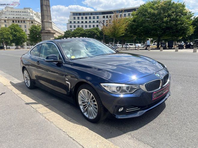 BMW Serie 4 COUPE F32 430d xDrive 258 ch Luxury A Bleu de 2014