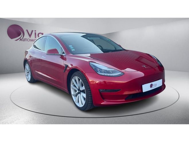 Tesla Model 3 Dual Motor AWD LONG RANGE - 450KM AUTONO ROUGE FONCE de 2019