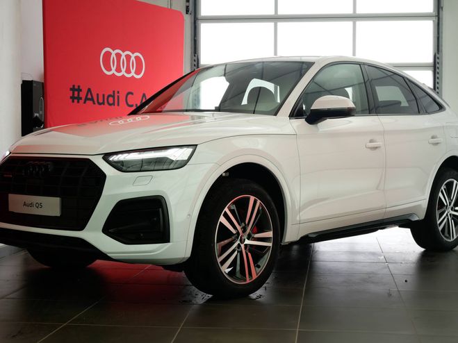 Audi Q5 Sportback 50 TFSIe 299 S tronic 7 Quattr Blanc de 
