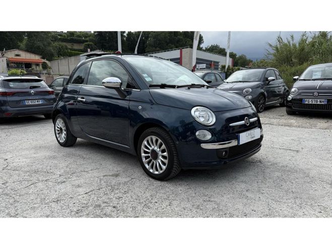 Fiat 500 1.2 69cv Lounge Bleu mtallis de 2014