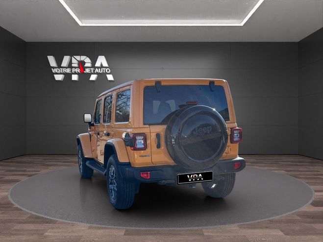 Jeep Wrangler Unlimited Sahara Hybrid 380ch ? 4x4, GPS Orange de 2021
