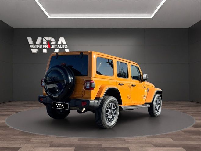 Jeep Wrangler Unlimited Sahara Hybrid 380ch ? 4x4, GPS Orange de 2021