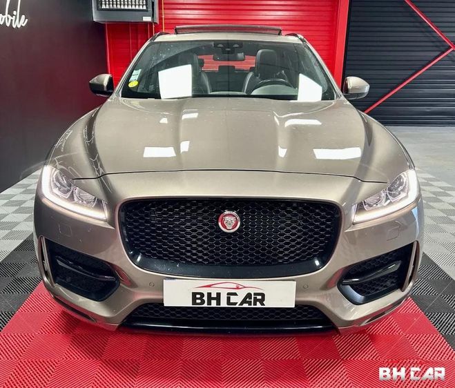 Jaguar F Pace 2.0 D 180 R-SPORT AWD BVA Gris de 2016