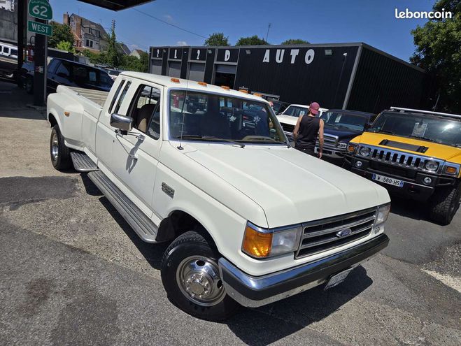 Ford F350 F 7.5 V8 460ci Dually XLT Lariat Blanc de 1990