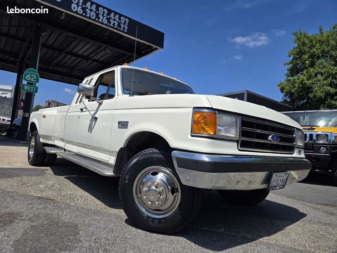 Ford F350 F 7.5 V8 460ci Dually XLT Lariat Blanc de 1990