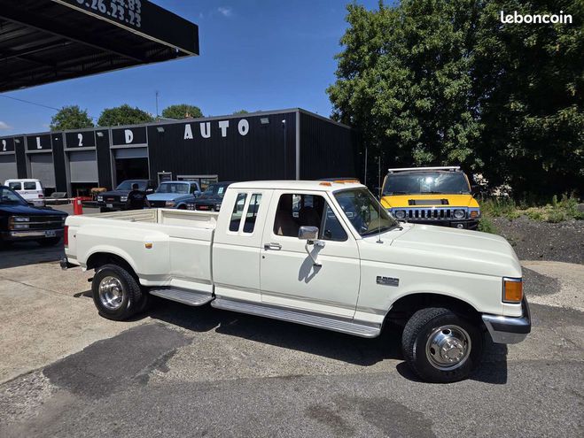 Ford F350 F 7.5 V8 460ci Dually XLT Lariat Blanc de 1990
