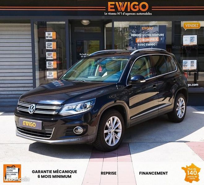 Volkswagen Tiguan 1.4 TSI 160CH SPORT STYLE 4MOTION CUIR S Noir de 2014