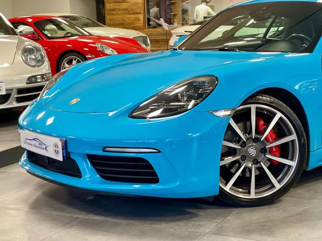 Porsche 718 Cayman S PDK 2.5 350 CH Bleu Miami de 2016