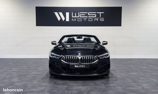 BMW Serie 8 M850i Cabriolet V8 4.4 530 ? Franaise C Noir de 2019