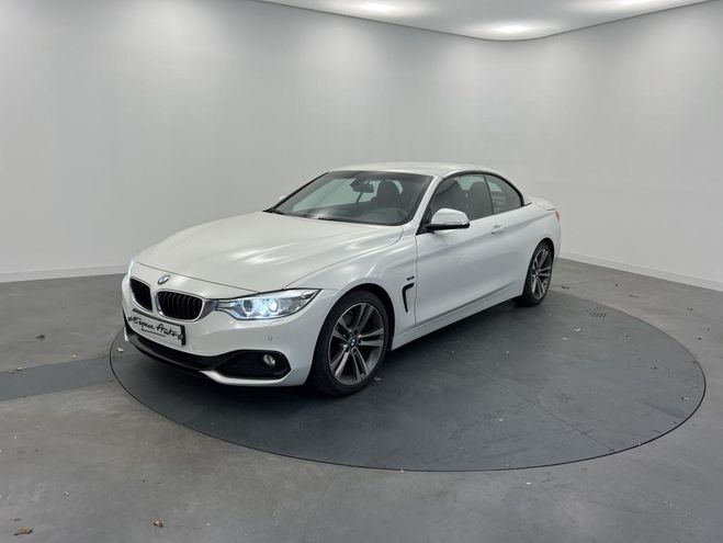 BMW Serie 4 F33 Cabriolet Cab 420d 184 ch Sport A Blanc de 2014